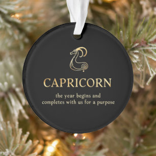 Ornamento O Capricórnio Começa E Termina Conosco Personalizá