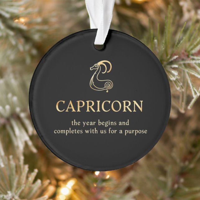 Ornamento O Capricórnio Começa E Termina Conosco Personalizá (Árvore)