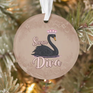 Ornamento O cisne negro, rainha da água.