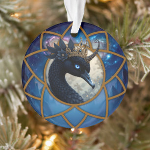 Ornamento O Cisne Que Guarda a Lua.