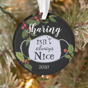 Ornamento O compartilhamento de Natal 2020 não é um bom or