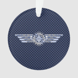 Ornamento O cromo geral do piloto do ar gosta do compasso