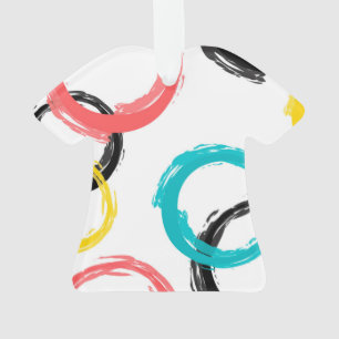 Ornamento O curso colorido, legal, moderno, na moda da