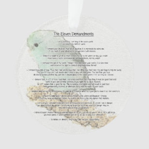 Ornamento O Demandments de Parrotlets onze