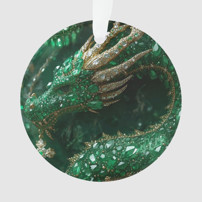 Ornamento O Dragão na Minha Árvore de Natal  (Frente)