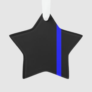 Ornamento O Estilo Vertical da Linha Azul-Fino Simbólico