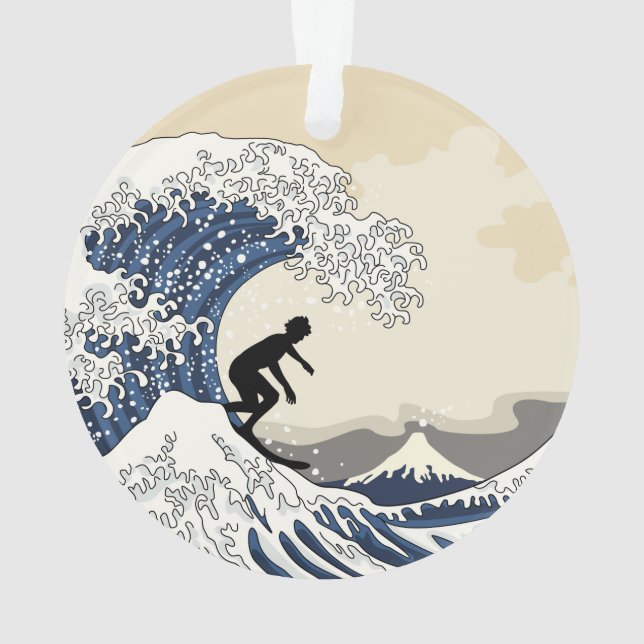 Ornamento O Excelente Surfer de Kanagawa (Verso)