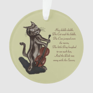 Ornamento O gato e o violino