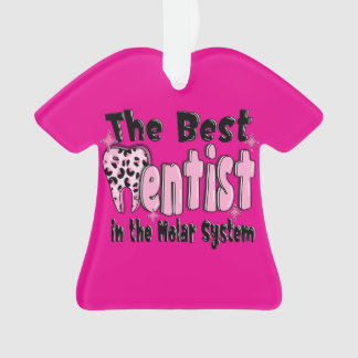 Ornamento O Melhor Dentista no Natal do Sistema Molar