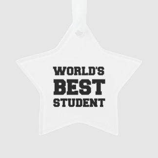 ORNAMENTO O MELHOR ESTUDANTE DO MUNDO