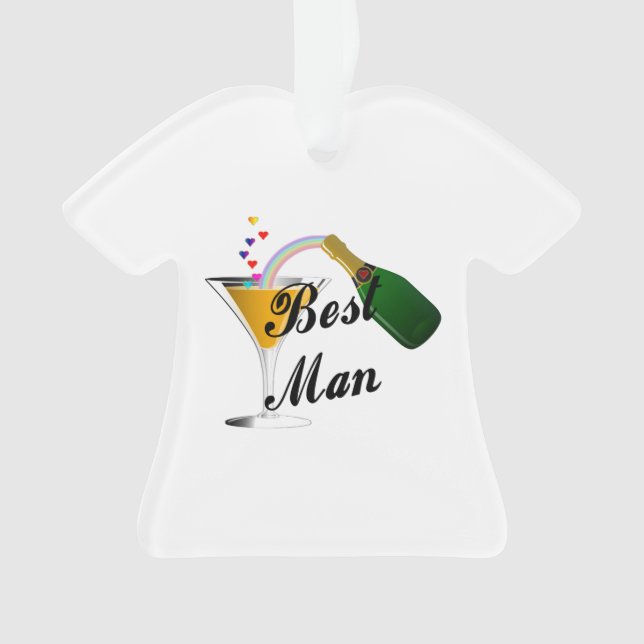 Ornamento O melhor homem dos casamentos (Frente)