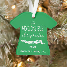 Ornamento O melhor Natal do mundo para o quiroprático