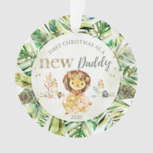 Ornamento O Meu Primeiro Natal Como Novo Pai De Leão De Pai 