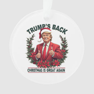 Ornamento O Natal de Trump é Excelente de novo Papais noeis