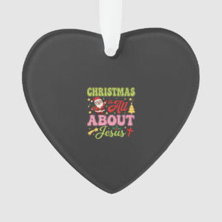 Ornamento O Natal é Tudo Sobre Jesus Retro