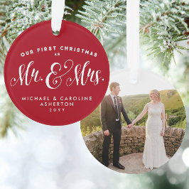 Ornamento O nosso primeiro Natal, feriado novo