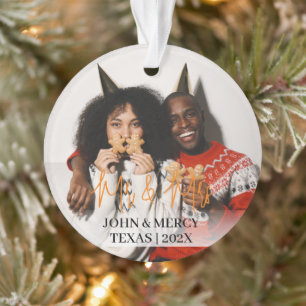 Ornamento O nosso primeiro Natal, Sr. e Sra. Novamente elega