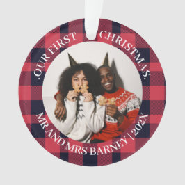 Ornamento O nosso primeiro Natal, Sr. e Sra. Novamente elega