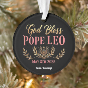 Ornamento O Papa deus abençoe Leo Celebra Novo Papa 8 de mai
