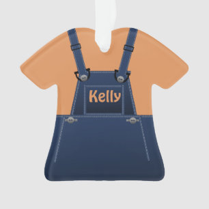 Ornamento O Personalizado de Substituições de Cute de Past