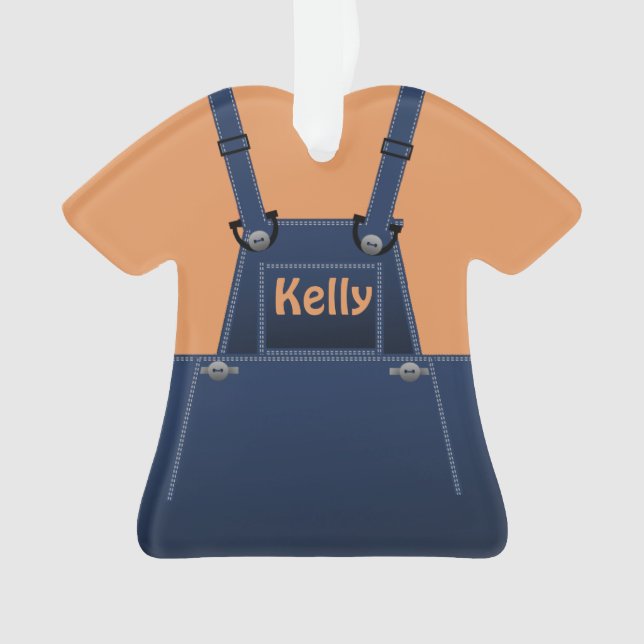 Ornamento O Personalizado de Substituições de Cute de Pastas (Frente)