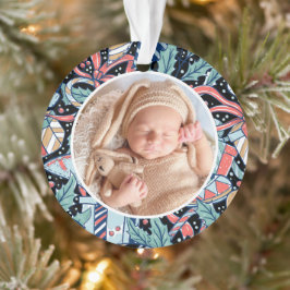 Ornamento O Primeiro Elegante Moderno Bonito de Natal do Beb