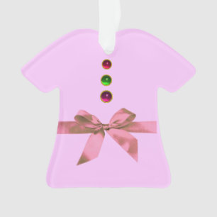 Ornamento O PRIMEIRO NATAL DE BABY É Rosa Ametist, Ruby Cerâ