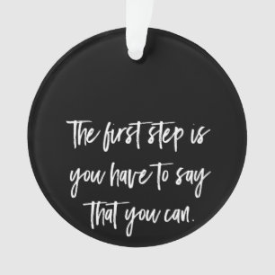 Ornamento O primeiro passo é dizer que pode