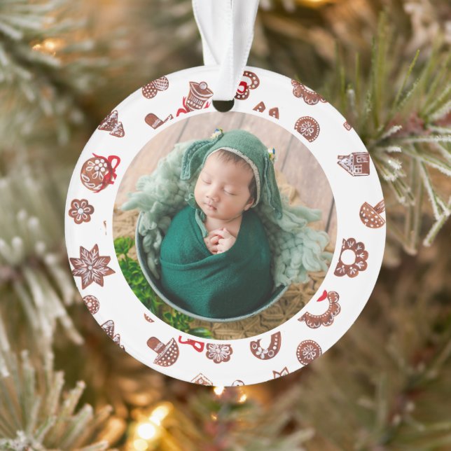 Ornamento O primeiro presente de Natal do bebê é um legante (Árvore)