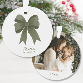 Ornamento O primeiro presente de Natal do bebê para a nova m