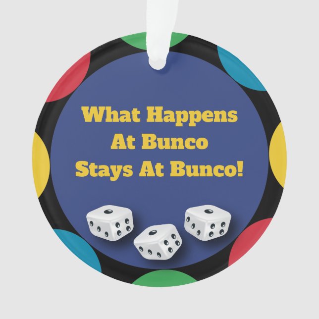 Ornamento O Que Acontece Em Bunco? (Frente)