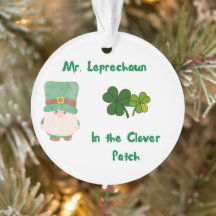 O Sr. Leprechaun no Patch de Véu sobre um