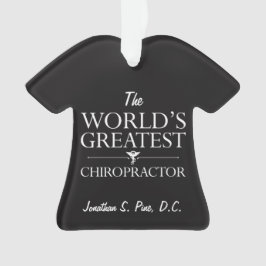 Ornamento O t-shirt personalizado o grande Chiropractor do