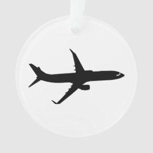 Ornamento O vôo da sombra do avião dos aviões personaliza