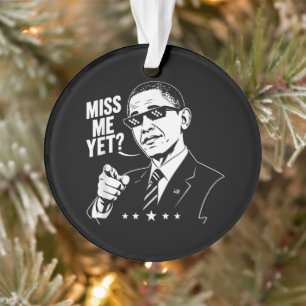 Ornamento Obama 2028 Já Sinto Saudades Presidente 44 Engraça