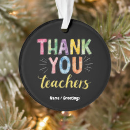 Ornamento Obrigado Professores e Estudantes - Presente de Gr
