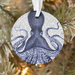 Ornamento Octopus azul