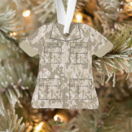 Ornamento Ocupação Personalizada Militar Desert Camo