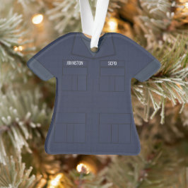 Ornamento Ocupação Personalizada Uniforme Blue Ripstop