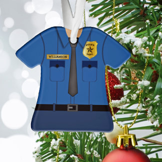 Ornamento Oficial de Polícia Personalizado