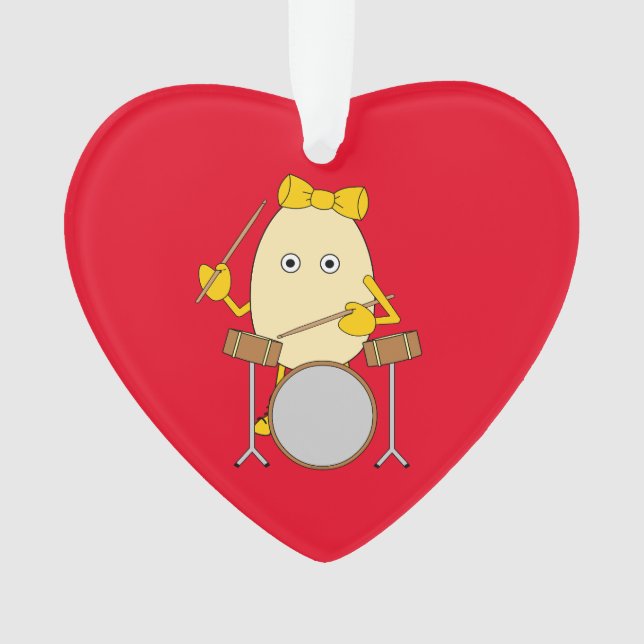 Ornamento Oghead Drummer Girl (Frente)