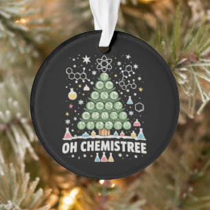 Ornamento Oh Árvore Química Tabela Periódica Química Natal