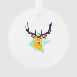 Ornamento Oh Deer Minimal Rustic Style Acrylic Ornament
