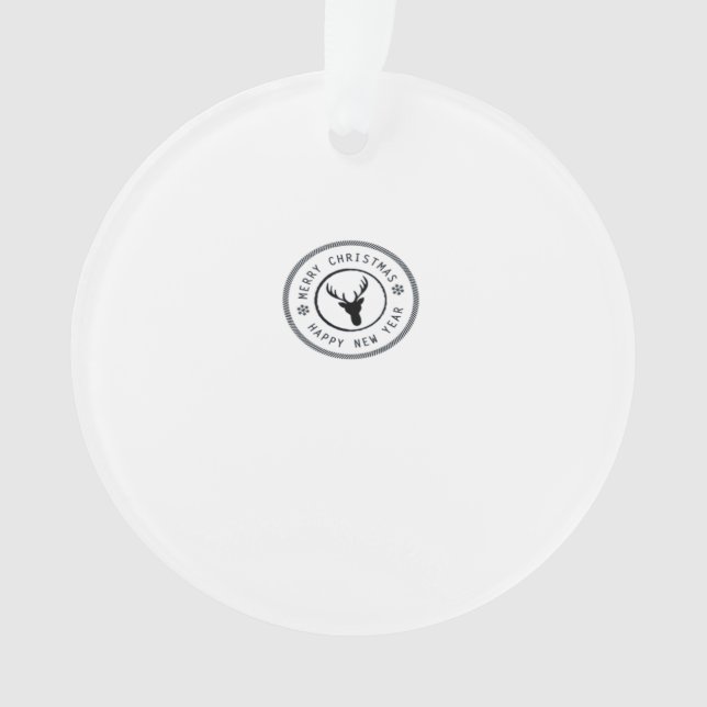 Ornamento Oh Deer Modern Aesthetic Acrylic Ornament (Frente)