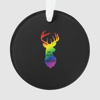 Ornamento Oh Deer Queer Pride Celebration Funny LGBT Gift