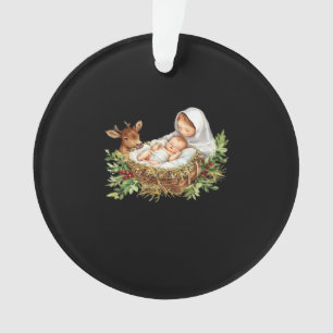Ornamento Oh Veado Cena de Natal de Maria Jesus 