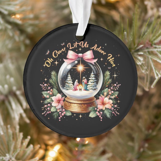 Ornamento Oh Venha Adoremos Ele Natal Natividade (Árvore)