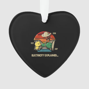 Ornamento Ohm Volt Amp Electricity Explicou Eletricidade