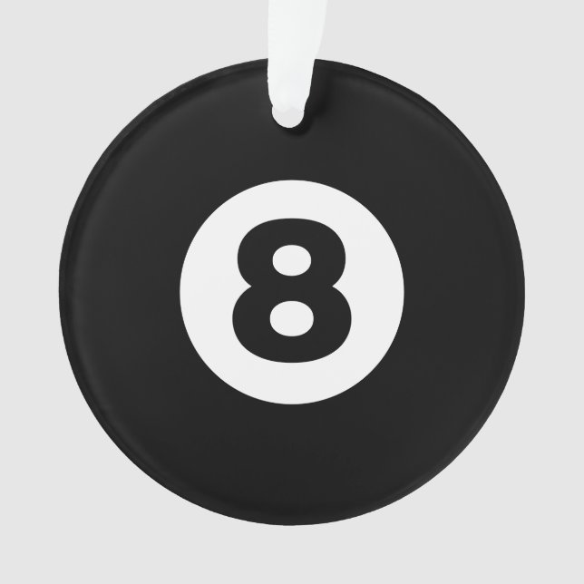 Ornamento Oito Ball (Frente)