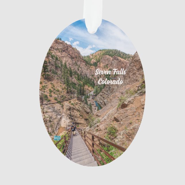 Ornamento Olhando Para Baixo Sete Escadas Escadas Oval Ornam (Verso)
